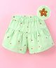 Little Kangaroos Mid Thigh Length Shorts Floral Print - Green