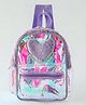 Pine Kids Free Size Fashion Backpack With Heart Applique - Purple