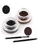 Favon Music Flower Pack Of Black and Brown Gel Eyeliners- 3 g Each