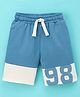 ToffyHoue Knee Length Shorts Number Print - Blue