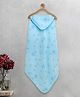 FABINALIV Infant Hooded Bath Towel Cotton Cartoon  Blue