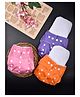 Moms Home Baby Reusable Cotton Pocket Diapers With 3 Inserts Pack of 3 - Multicolour