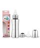 Chinmay Kids Stainless Steel Baby Feeding Bottle No Plastic No Leakage With Internal Marking - 240 ml Silver