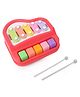 ToyMark 2 in 1 Small Xylophone With Piano - Red