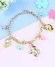 Asthetika Unicorn Charms Chain Bracelet - Multi Colour