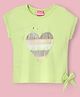 Little Kangaroos 100% Cotton Short Sleeves Text Print - Green