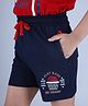 3PIN Be Champ Basketball Printed Shorts - Navy Blue