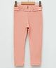 LC Waikiki Ruffled Waist Detailed Solid Leggings - Pink