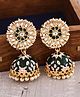 VIRAASI Gold Contemporary Jhumkas Earrings - Golden