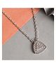 CLARA 925 Sterling Silver Rhodium Plated Swiss Zirconia Nora Pendant Chain Necklace Gift - 4.3 g