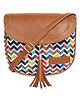 Lycheebags Canvas Sling Bag - Multicolor