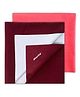 Cherilo Waterproof Baby Bed Protector Sheet Small Pack of 2 - Maroon & Rose Pink