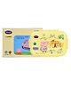 YOUP Stainless Steel Peppa Pig Theme Lunch Box With 3 Compartments - Yellow & Green