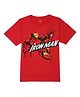 Marvel By Wear Your Mind Half Sleeves Marvel Avengers Iron Man Graphic Printed Tee - Red