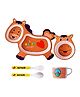 AKN TOYS Eco Friendly Bamboo Fiber Horse Design Dinner Set for Weaning Toddlers (Color & Design May Vary)