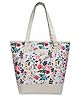 lycheebags Premium Quality Printed Canvas Handbag - Cream