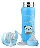 DOMENICO Stainless Steel Thermal Insulation Baby Feeding Bottle BPA Free Blue - 240 ml (Print May Vary)