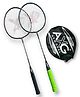 AXG NEW GOAL Scratch Resistant A 2000 Classic Set Of 2 Strung Badminton Racquets - Multicolor