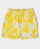 Mi Arcus 100% Cotton Tie & Dye  Shorts - Yellow