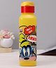 Disney Mickey & Friends Boys Will Be Boys Print Water Bottle Red Yellow - 600 ml