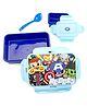 Marvel Avengers Clip Lock Lunch Box With Container & Fork Spoon Lock - Blue