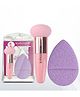 Majestique Facial Cleaning Sponge with Mushroom Makeup Sponge (Color May Vary)