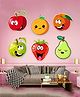 Zyozi Fruit theme Birthday Cardstock Cutout with Glue Dot for Kids Theme MultiColour - Pack of 7