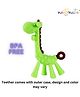 NeonateCare BPA Free, Flexible, Soft Silicone Giraffe Shape Teether Suitable from 3 Months to 3 Years (Green Giraffe)