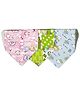 FANTASY INDIA Colorful Bandana Drool Bibs 100% Cotton Double Layer Adjustable (Assorted Color And Prints) (Pack Of 3)