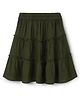 Chuppan Chupai Solid Tiered Skirt - Green