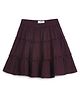 Chuppan Chupai Solid Tiered Skirt - Purple