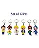 Asera 12 Pcs Naruto Action Figures Boys Design Keyrings/ Keychains for Kids