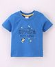Simply Sinker Half Sleeves T-Shirt Little Space Print - Blue