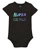 Zeezeezoo Family Theme Half Sleeves Alexa Call Masi Printed Onesie - Black