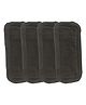 Chinmay Kids Baby Insert Pads Reusable Soft 5 Layers Inserts For Baby Cloth Diaper High Absorbing Washable Liners Set Of 4 - Black