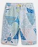 Guess Geometric Printed Shorts - Blue