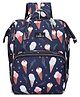 THE CLOWNFISH Baby On Board Series Multipurpose Diaper Bag with Bottle Organizer & Tissues Dispensing Pocket in Polyester - Navy Blue