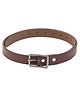 CALVADOSS Self Design Buckle Closure Belt - Maroon