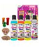 HOTKEI Multicolor Scented DIY Magic Toy Slimy Slime Activator Glue Gel Jelly Putty Making kit Set Toy for Boys Girls Kids Slime Activator Making Kit 3 Colored Glue 1 Activator - 350 ml