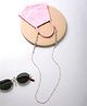 Yellow Chimes Sunglasses or Face Mask Crystal Chain for Women - Golden