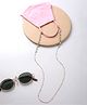Yellow Chimes Blue Crystal  Sunglasses & Face Mask Chain  with Holder Strap - Golden