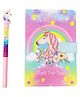 New Pinch Unicorn Diary & Water Glitter Pen - Multicolour