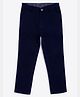 Campana Button Down Regular Fit Cotton Twill Chino Pants - Navy Blue