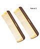 Babila Grooming Comb WC-V08 Pack of 2 - Dark Brown