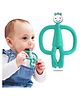 Bembika Monkey Shape Baby Teether Silicone - Teal