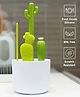 4 In 1 Bottle & Nipple Cleaning Brush Cactus Shaped - Green