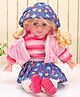 Rising Step Musical Doll With Poems Blue Star Print - Height 27 cm