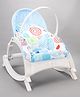 Newborn to Toddler Portable Baby Rocker With Music & Vibration - Light| Reclining Seat| Safety Harness| Foldout Stand