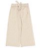 Lil Lollipop Premium Cotton Awning Striped Palazzo - Beige
