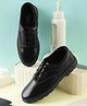 LIBERTY Laced Up Solid School Shoes - Black
